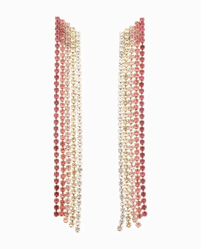 FRINGE LINEAR DROP EARRINGS sold by Nicole Miller