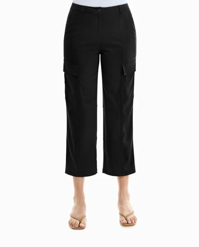 SCARLETT STRETCH CARGO PANT made by Nicole Miller