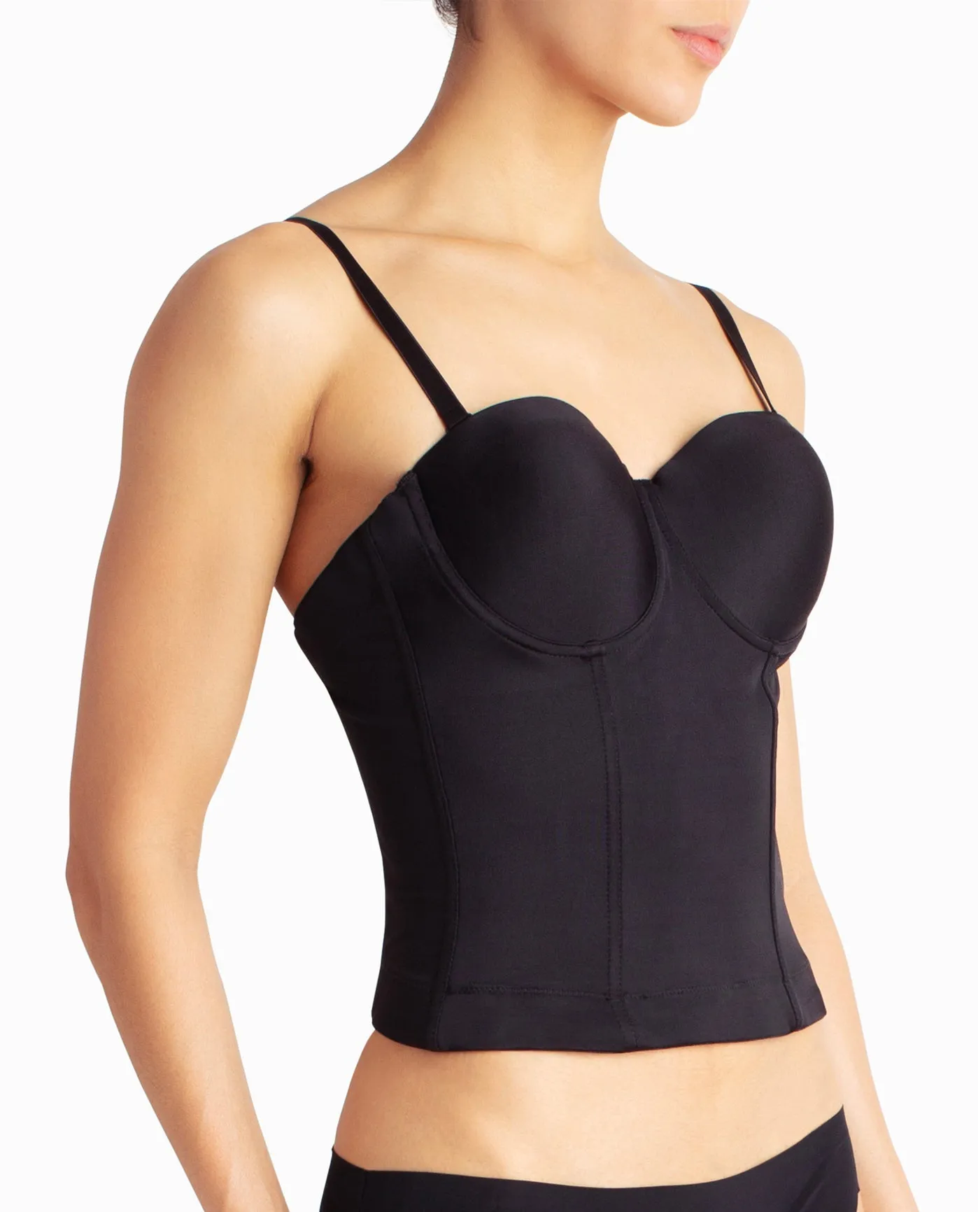 MICROFIBER LOW BACK BONED BUSTIER sold by Nicole Miller product image thumbnail 3