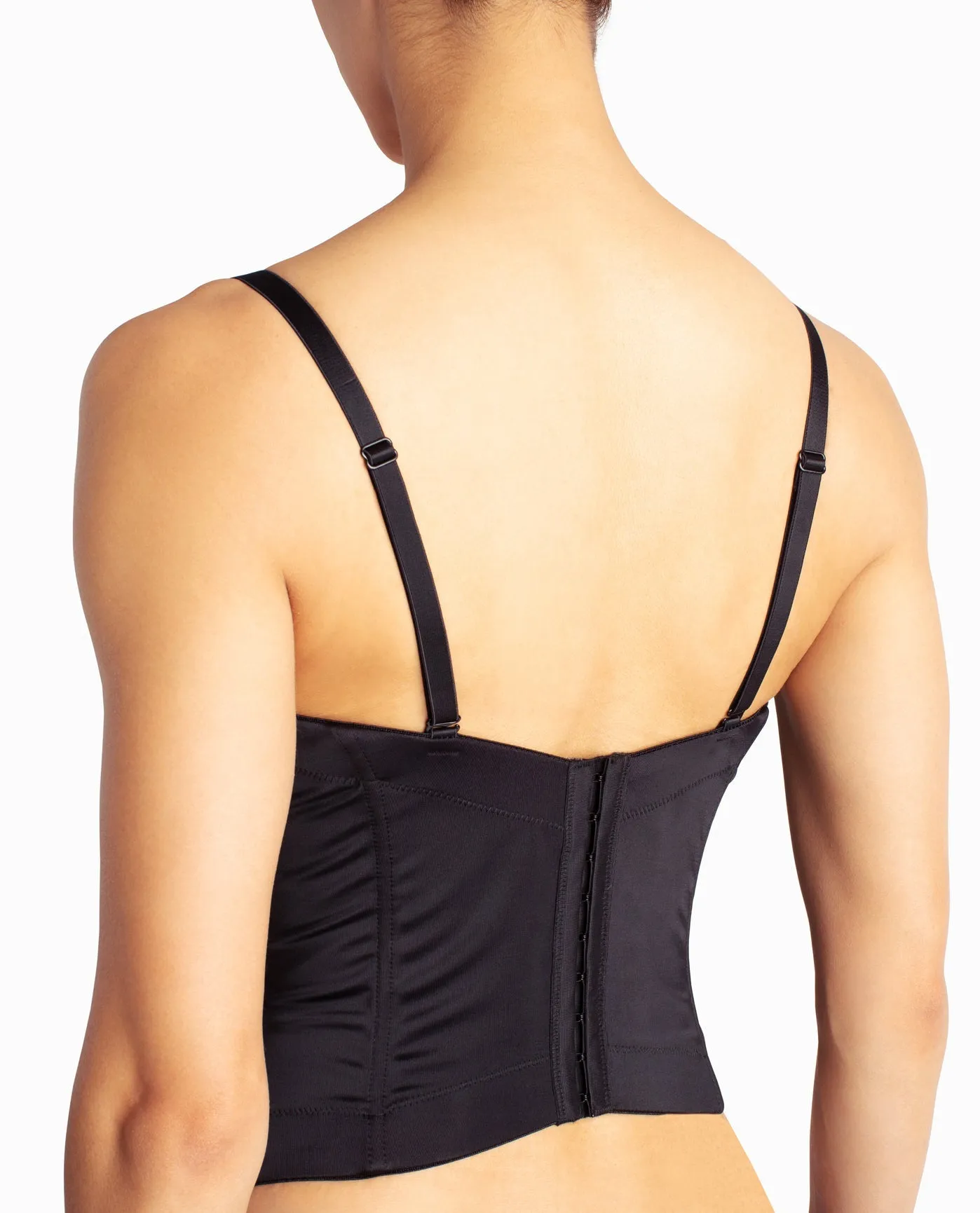 MICROFIBER LOW BACK BONED BUSTIER sold by Nicole Miller product image thumbnail 4