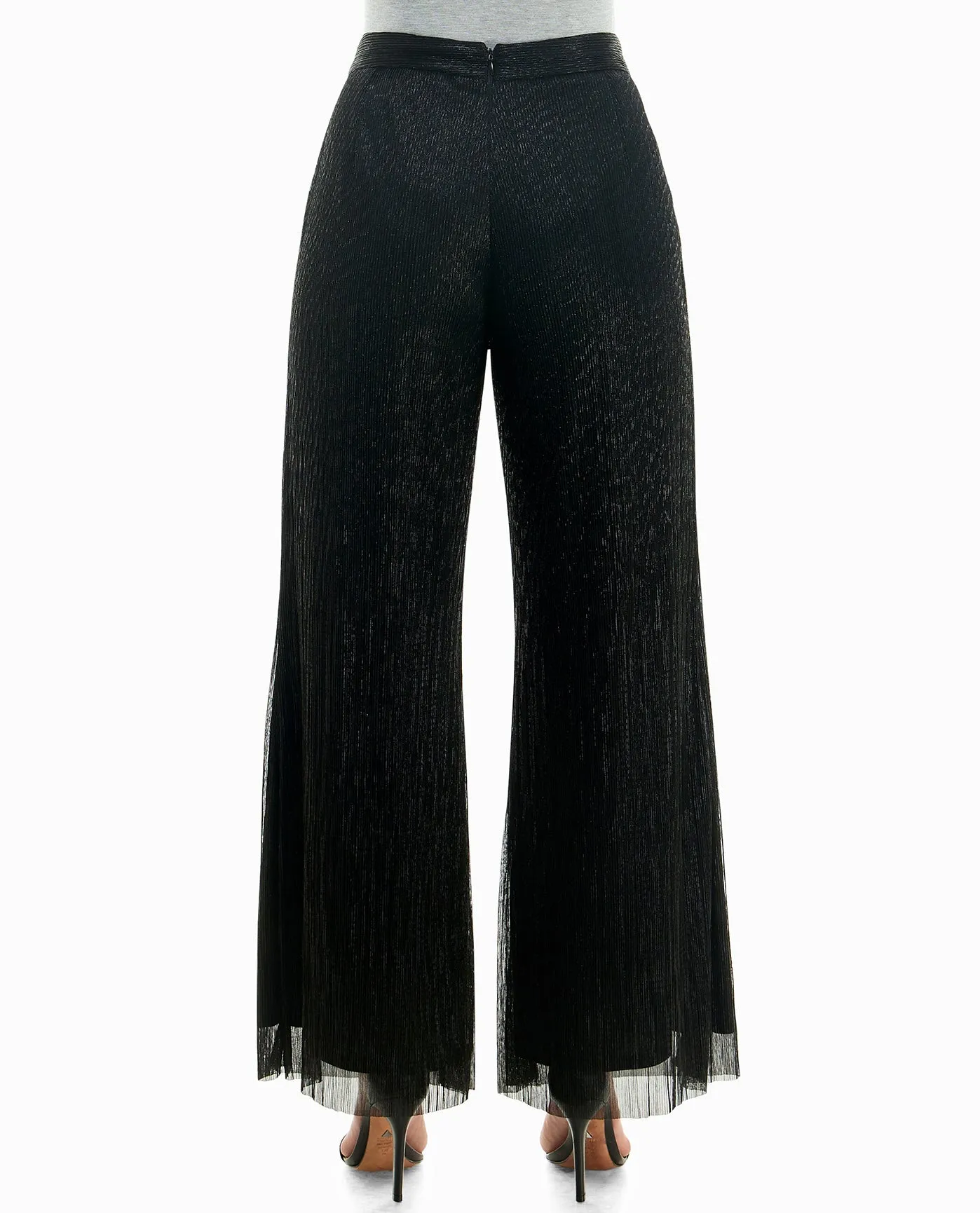 CLEA LUREX PULL-ON WIDE LEG PANT sold by Nicole Miller product image thumbnail 2