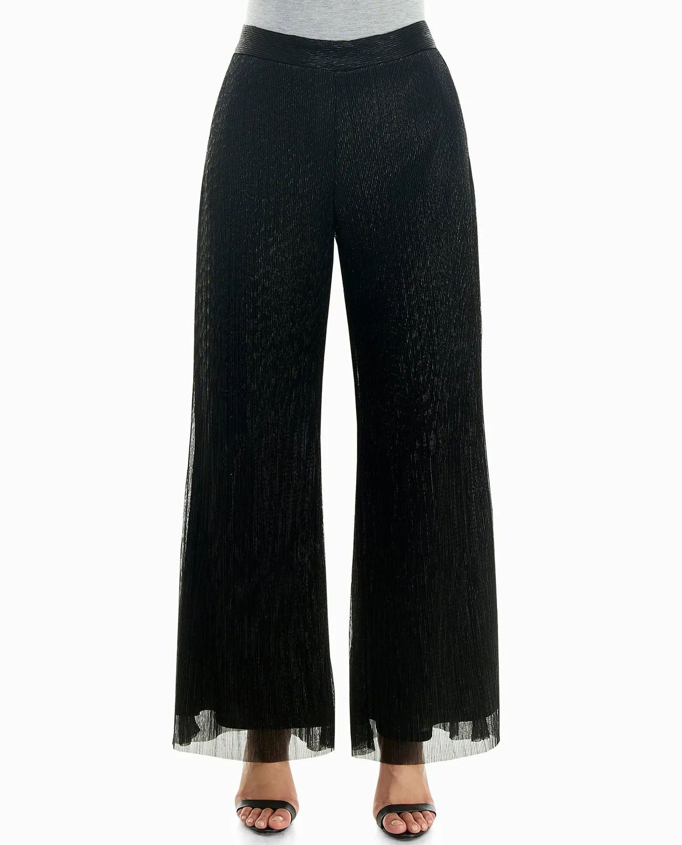 CLEA LUREX PULL-ON WIDE LEG PANT sold by Nicole Miller