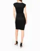 COTTON METAL SHORT SLEEVE WRAP DRESS sold by Nicole Miller