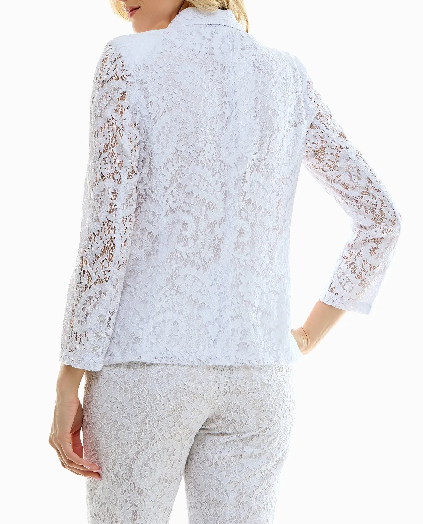 LILY LACE ONE BUTTON BLAZER sold by Nicole Miller product image thumbnail 2