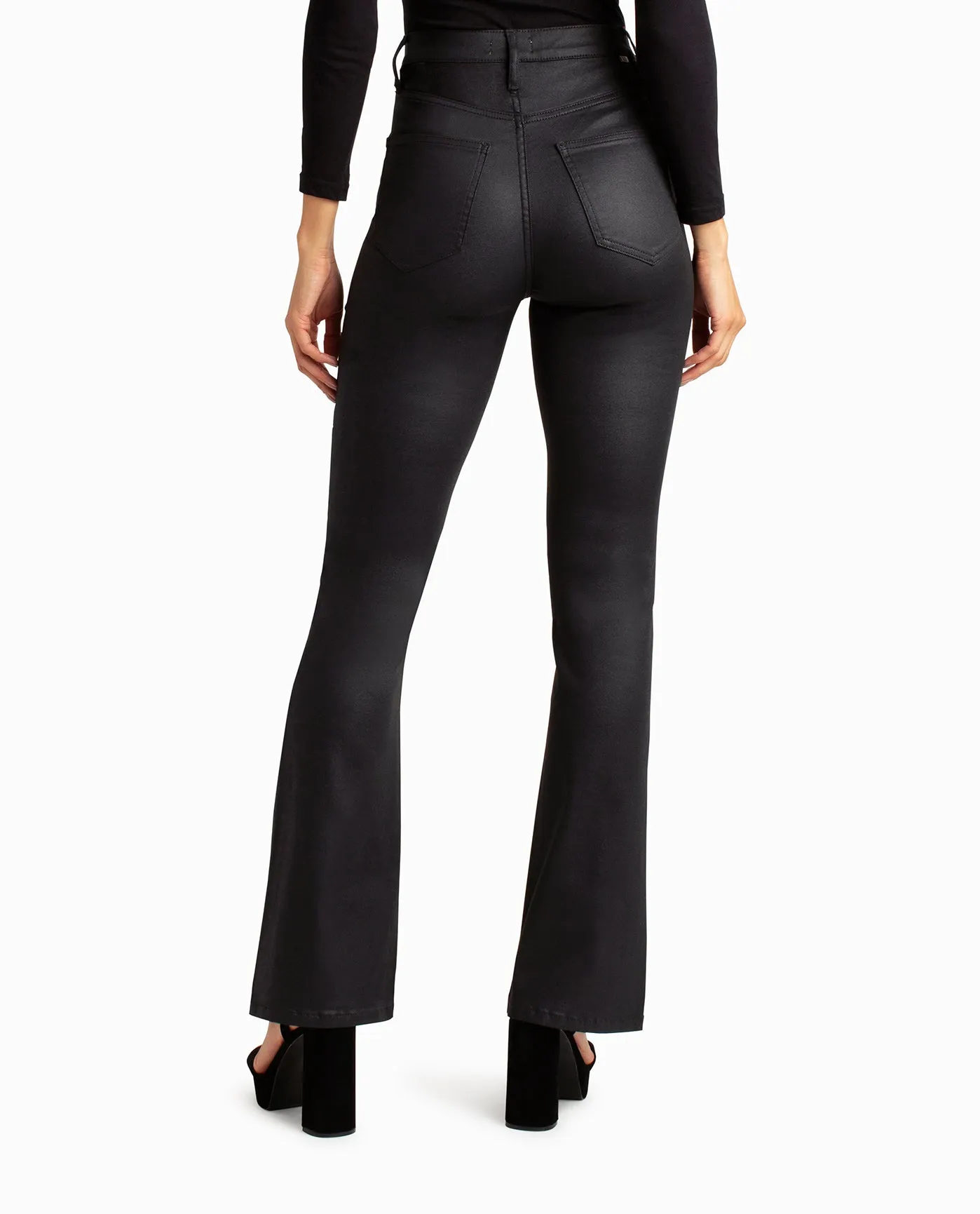 GLISTEN HIGH RISE FLARED JEAN sold by Nicole Miller product image thumbnail 2
