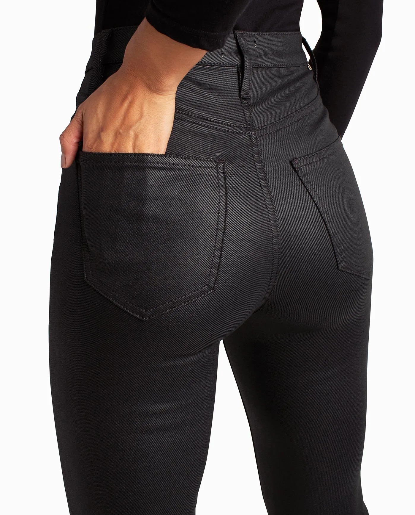 GLISTEN HIGH RISE FLARED JEAN sold by Nicole Miller product image thumbnail 5