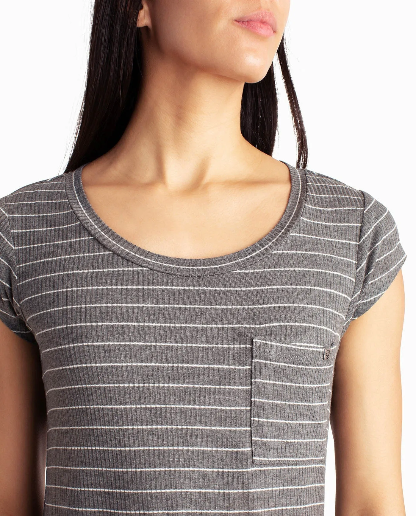 RIBBED JERSEY SCOOP NECK SLEEPSHIRT sold by Nicole Miller product image thumbnail 4