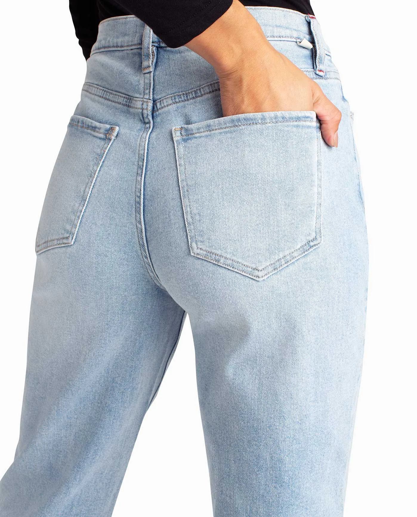 SUTTON PLACE HIGH RISE PLEATED TAPER JEAN sold by Nicole Miller product image thumbnail 5