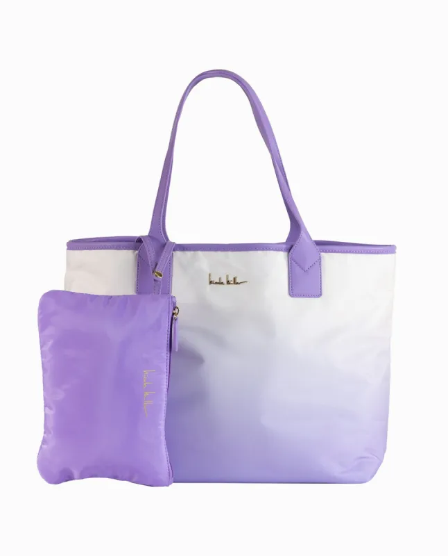 NYLON REVERSIBLE TOTE BAG made by Nicole Miller