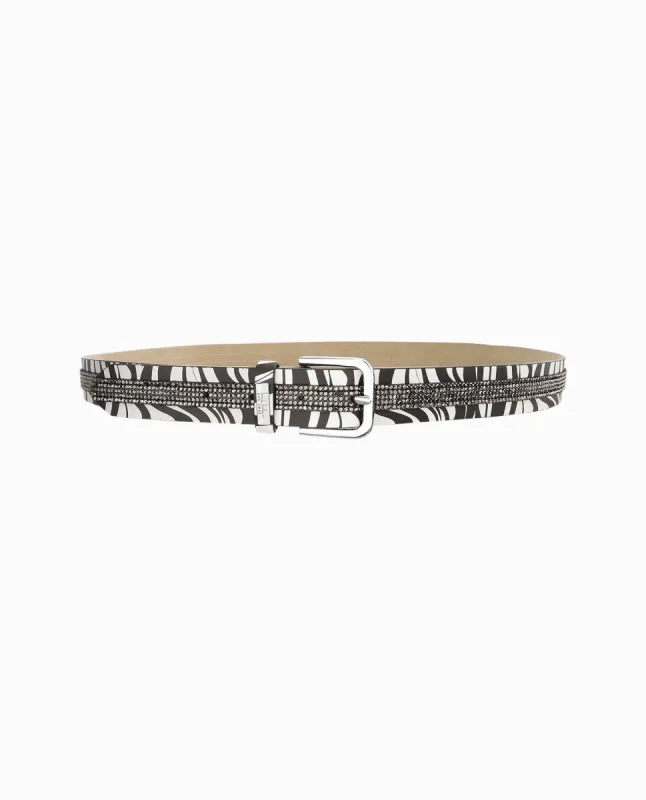 VEGAN LEATHER AND STONE BELT made by Nicole Miller