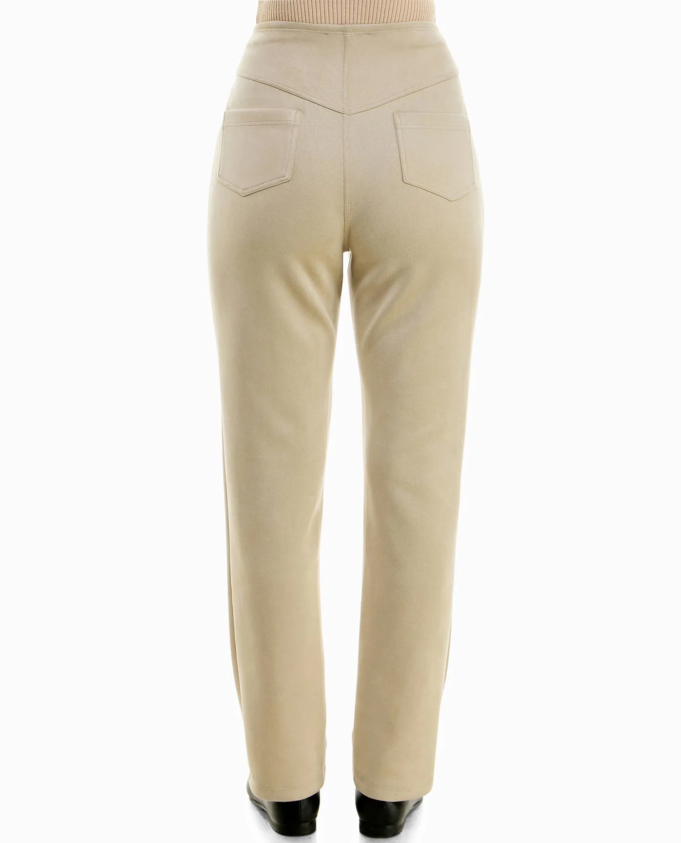 LANEY VEGAN SUEDE PULL ON SLIM LEG PANT sold by Nicole Miller product image thumbnail 2