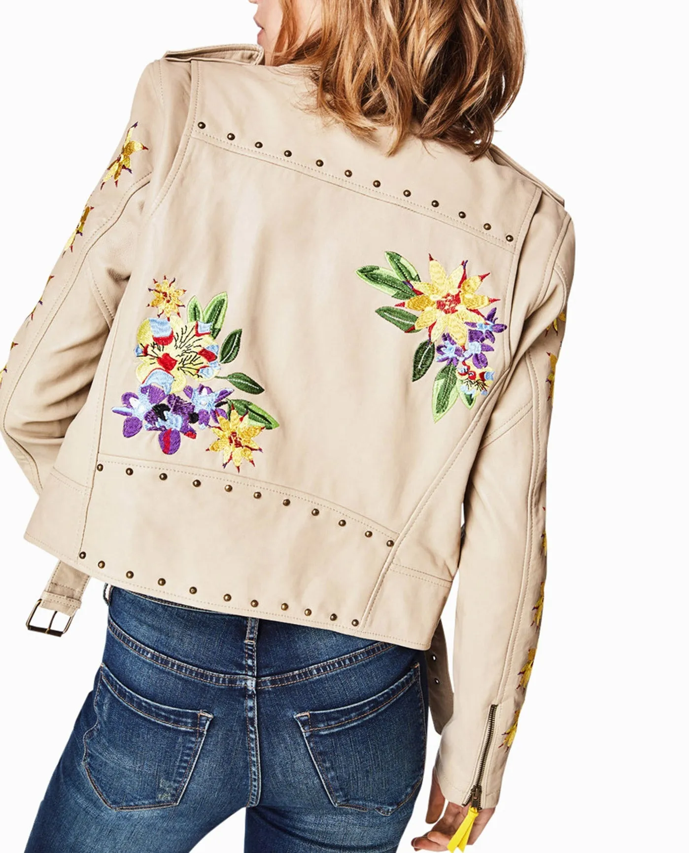AMAZON EMBROIDERED MOTO JACKET sold by Nicole Miller product image thumbnail 2