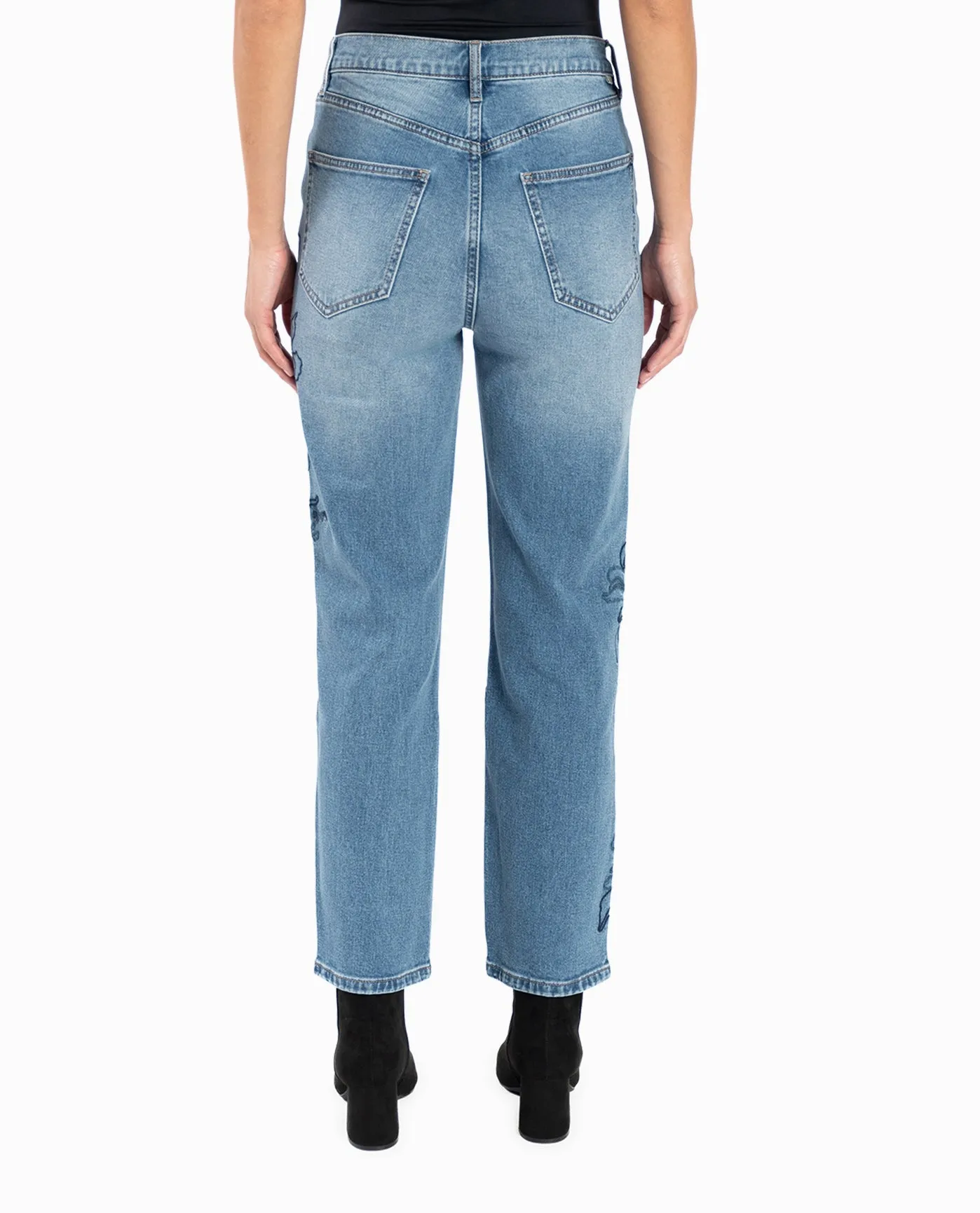 HIGH RISE SLIM STRAIGHT JEAN sold by Nicole Miller product image thumbnail 2