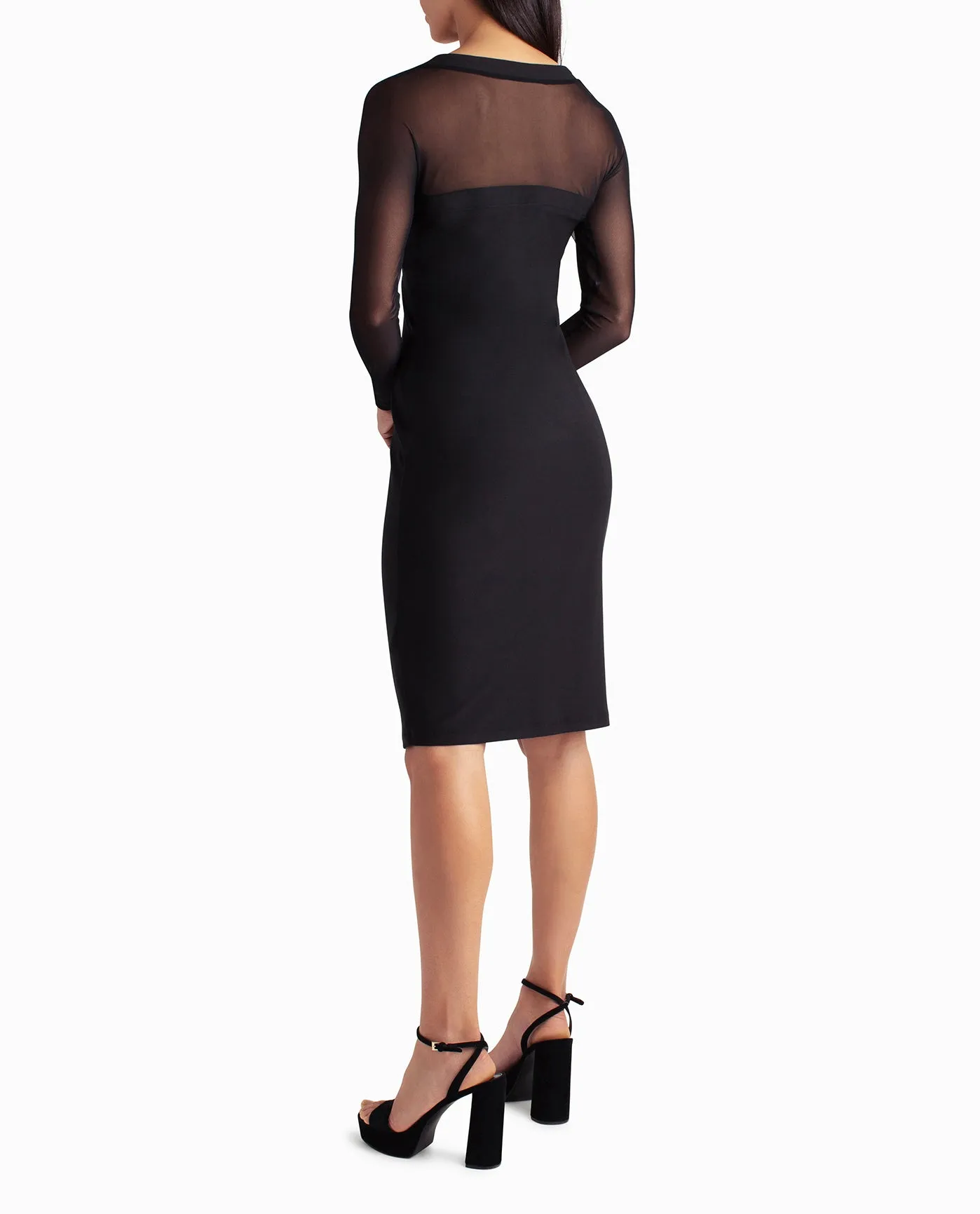 NAOMI LONG SLEEVE MIDI DRESS sold by Nicole Miller product image thumbnail 2