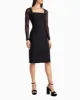 NAOMI LONG SLEEVE MIDI DRESS sold by Nicole Miller