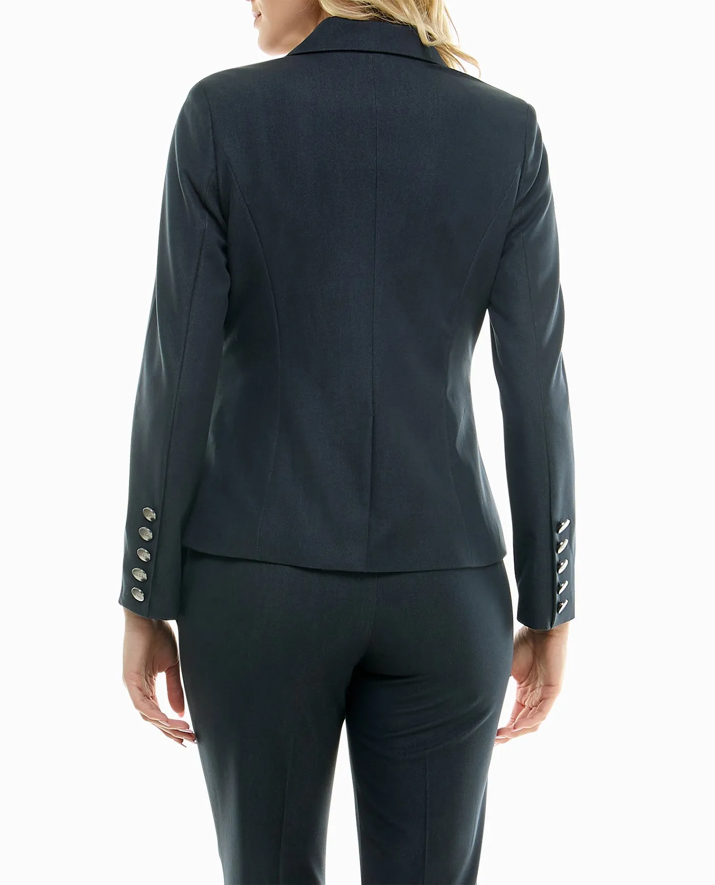 INDIGO DENIM LONG SLEEVE BLAZER sold by Nicole Miller product image thumbnail 2