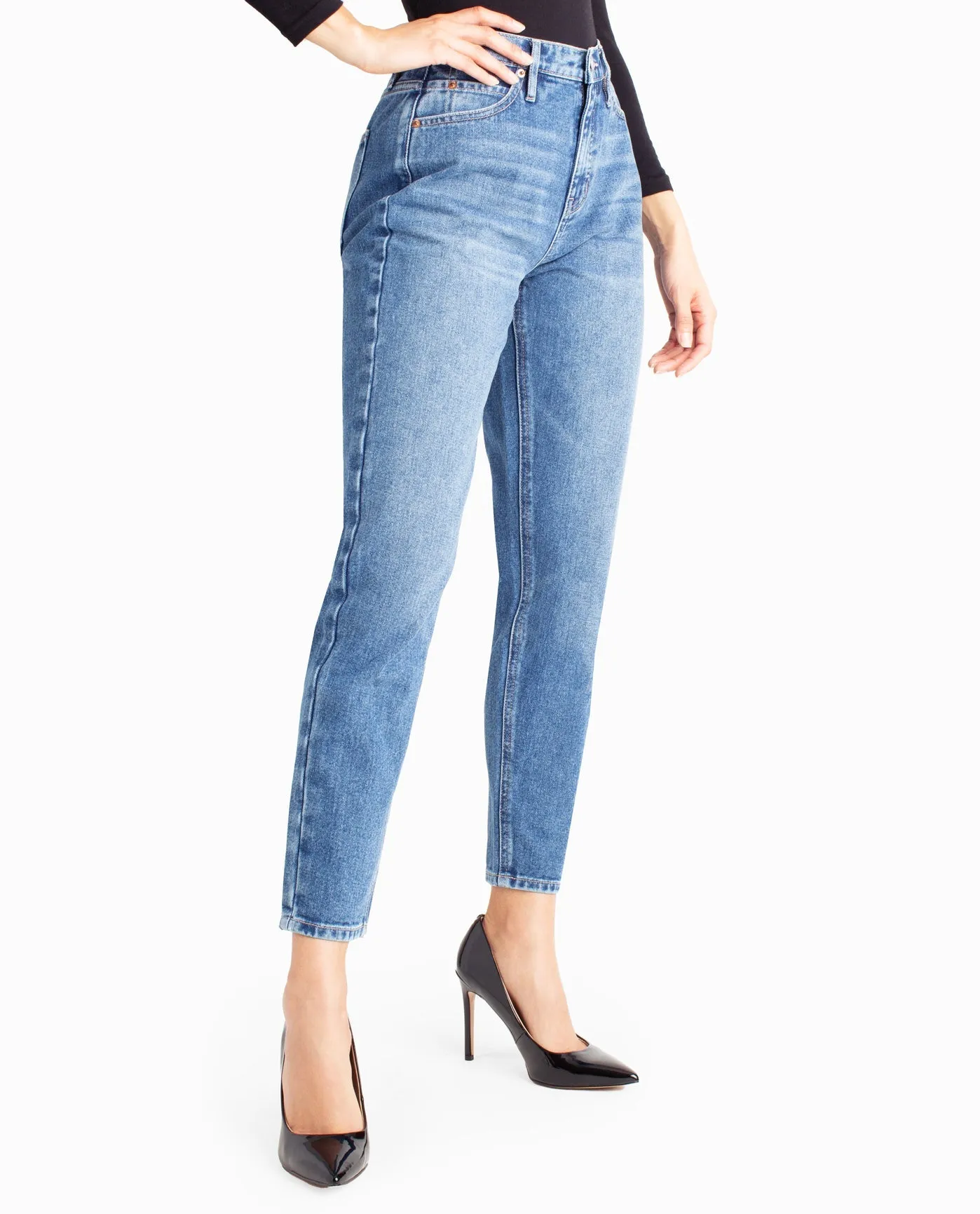 SUNNYSIDE HIGH RISE TAPER LEG JEAN sold by Nicole Miller product image thumbnail 3