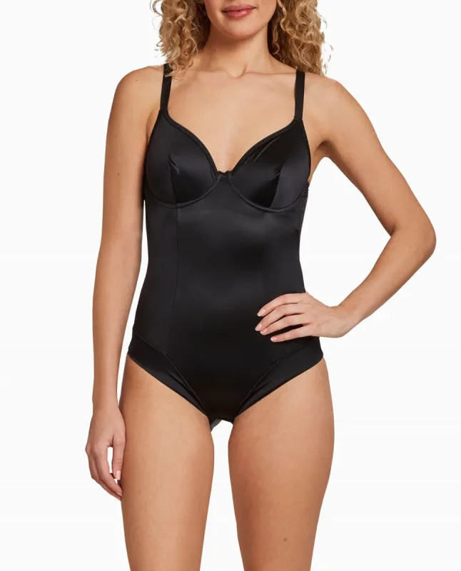 SHINY MICRO SHAPING UNDERWIRE BODYSUIT sold by Nicole Miller