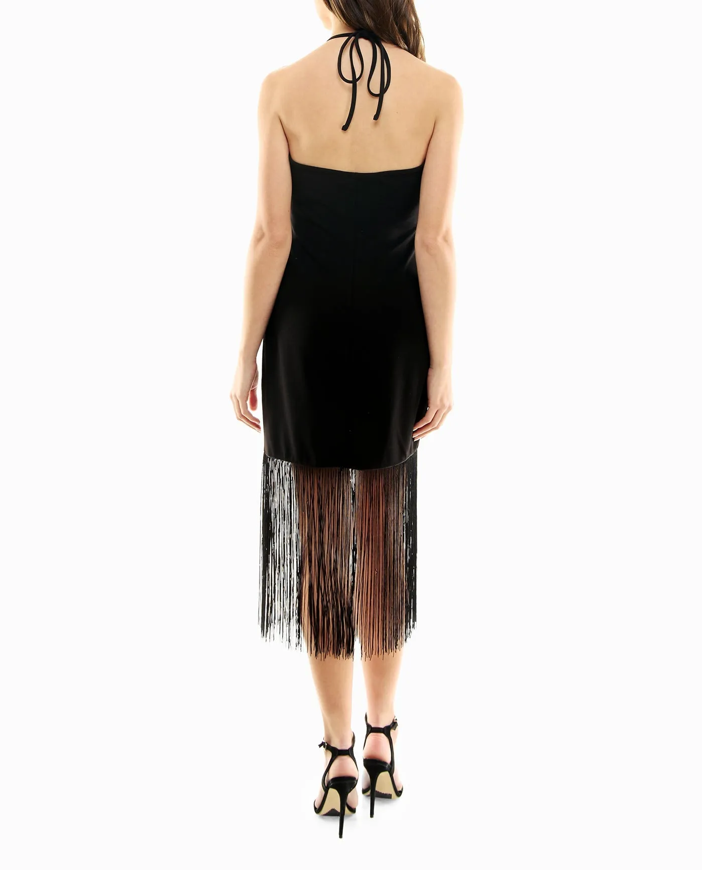 SYLVIE STRETCH CREPE FRINGED SHEATH DRESS sold by Nicole Miller product image thumbnail 2