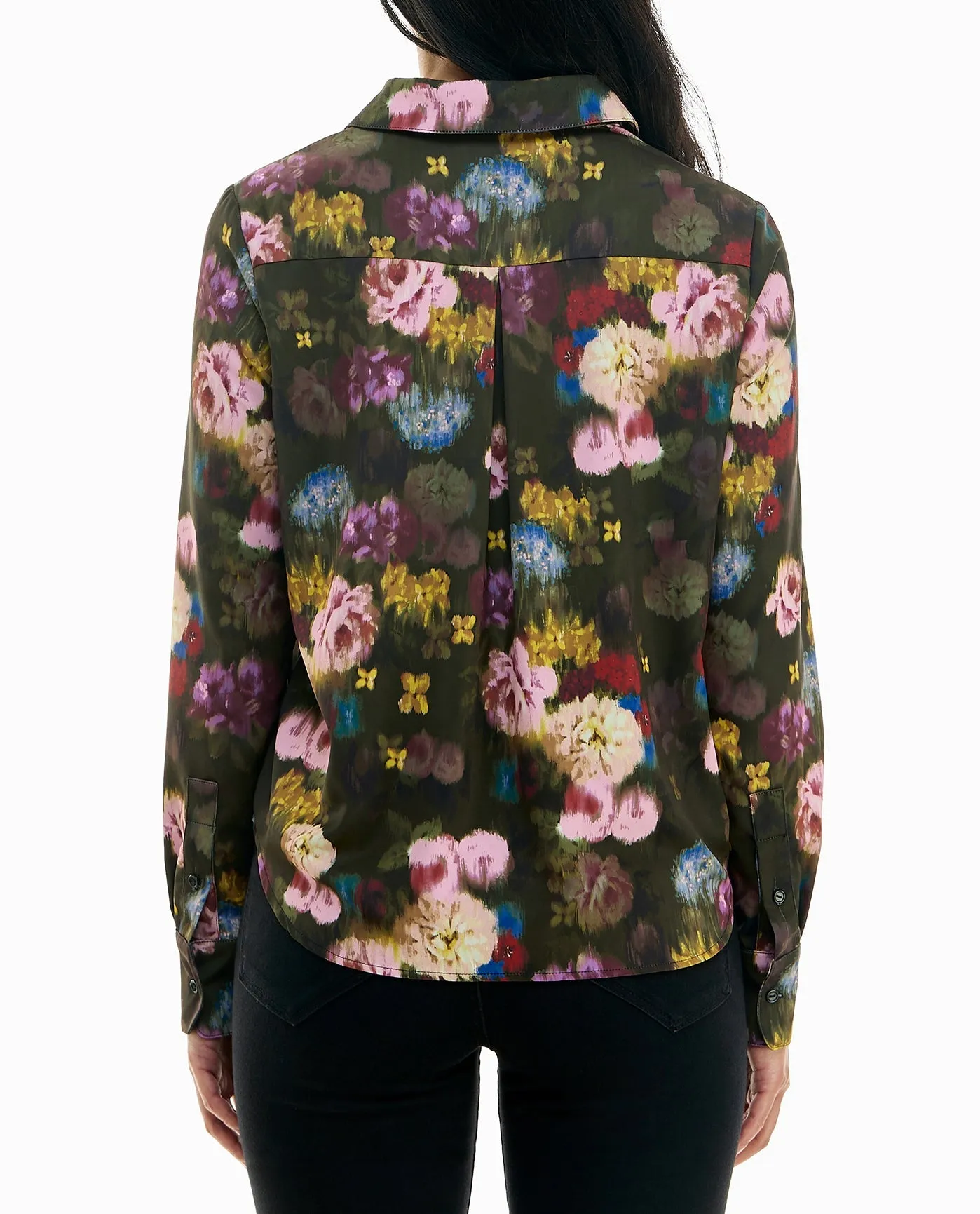 HEATHER SILK BOYFRIEND BLOUSE sold by Nicole Miller product image thumbnail 2
