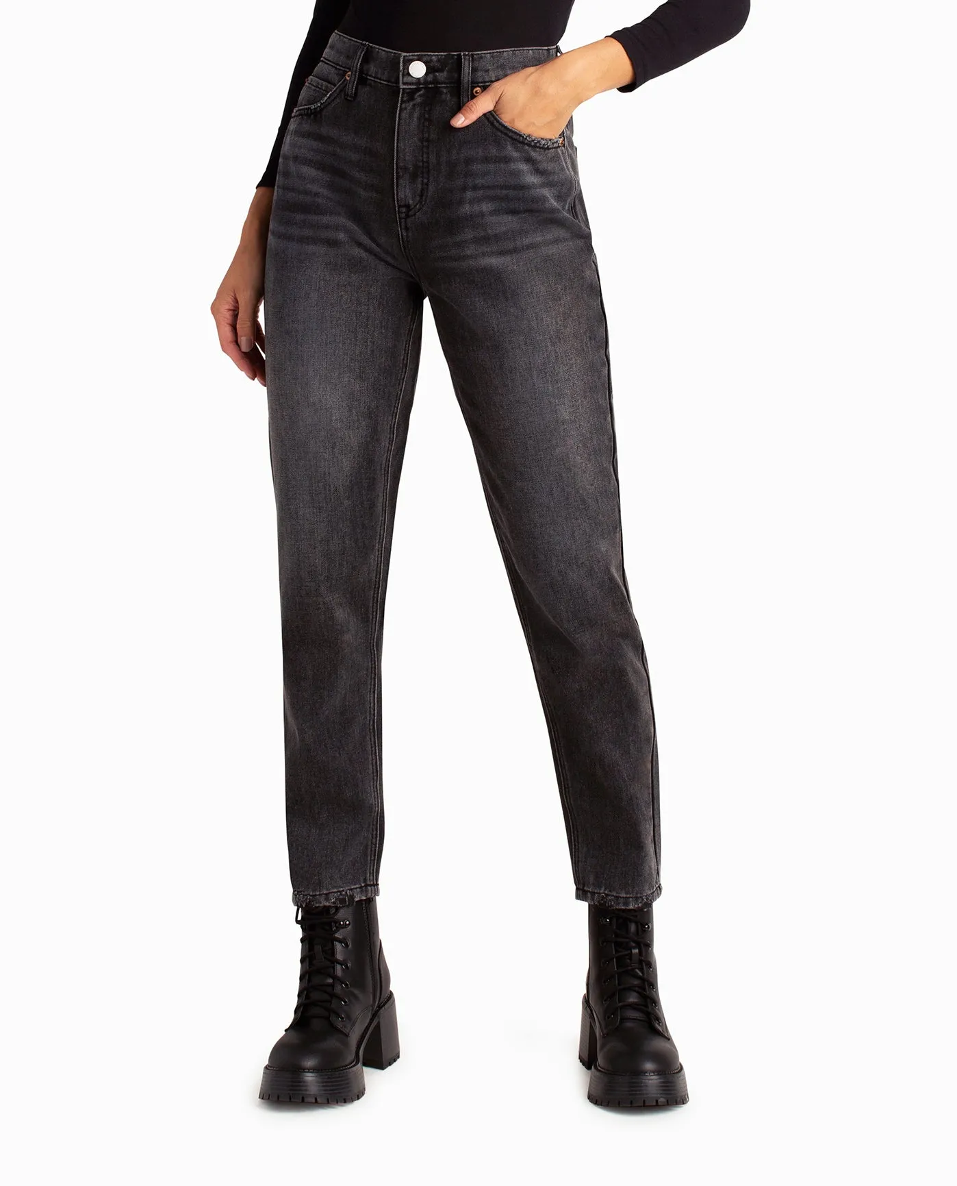 HARLEM HIGH RISE TAPERED JEAN sold by Nicole Miller