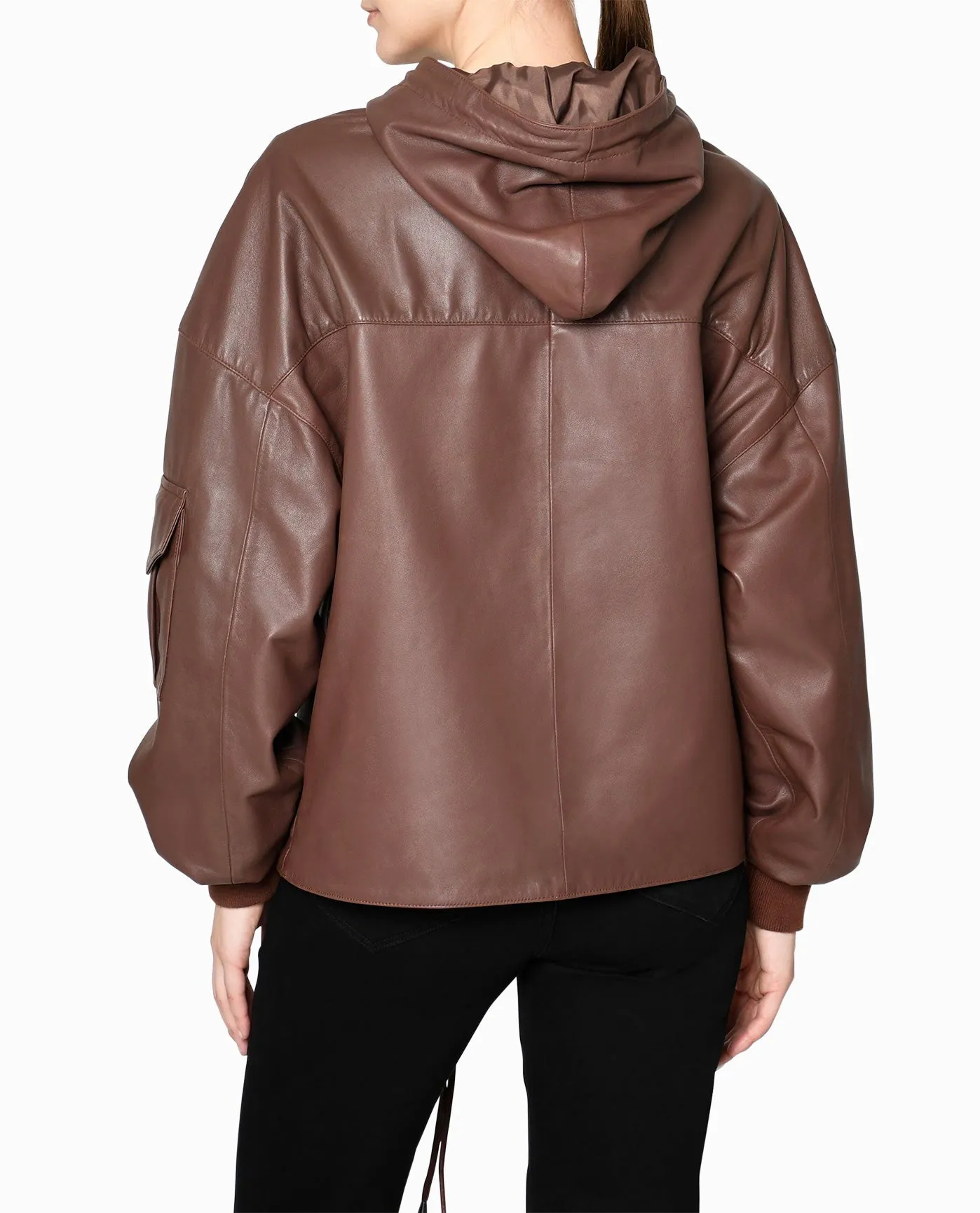 LEATHER SPACE HOODIE sold by Nicole Miller product image thumbnail 5