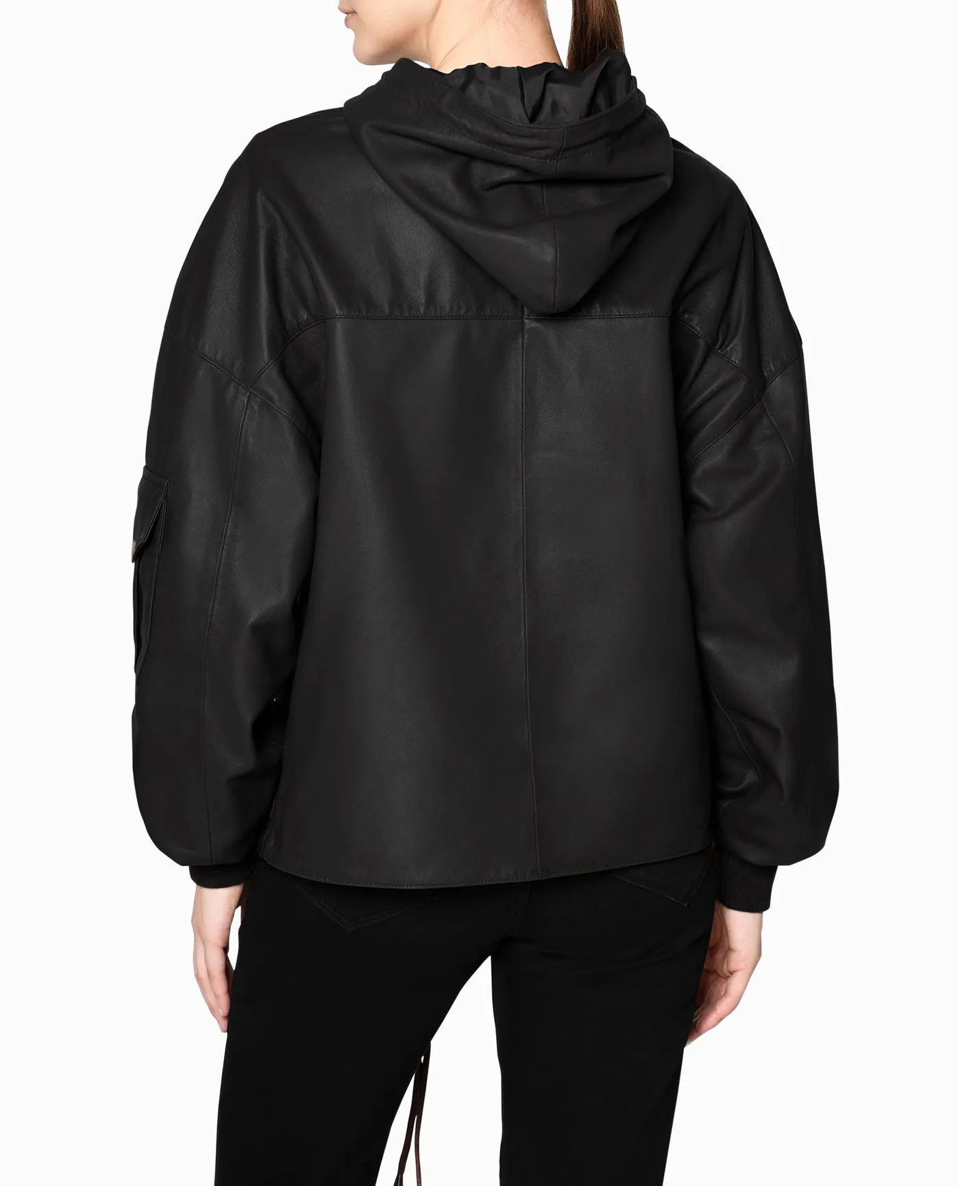 LEATHER SPACE HOODIE sold by Nicole Miller product image thumbnail 2
