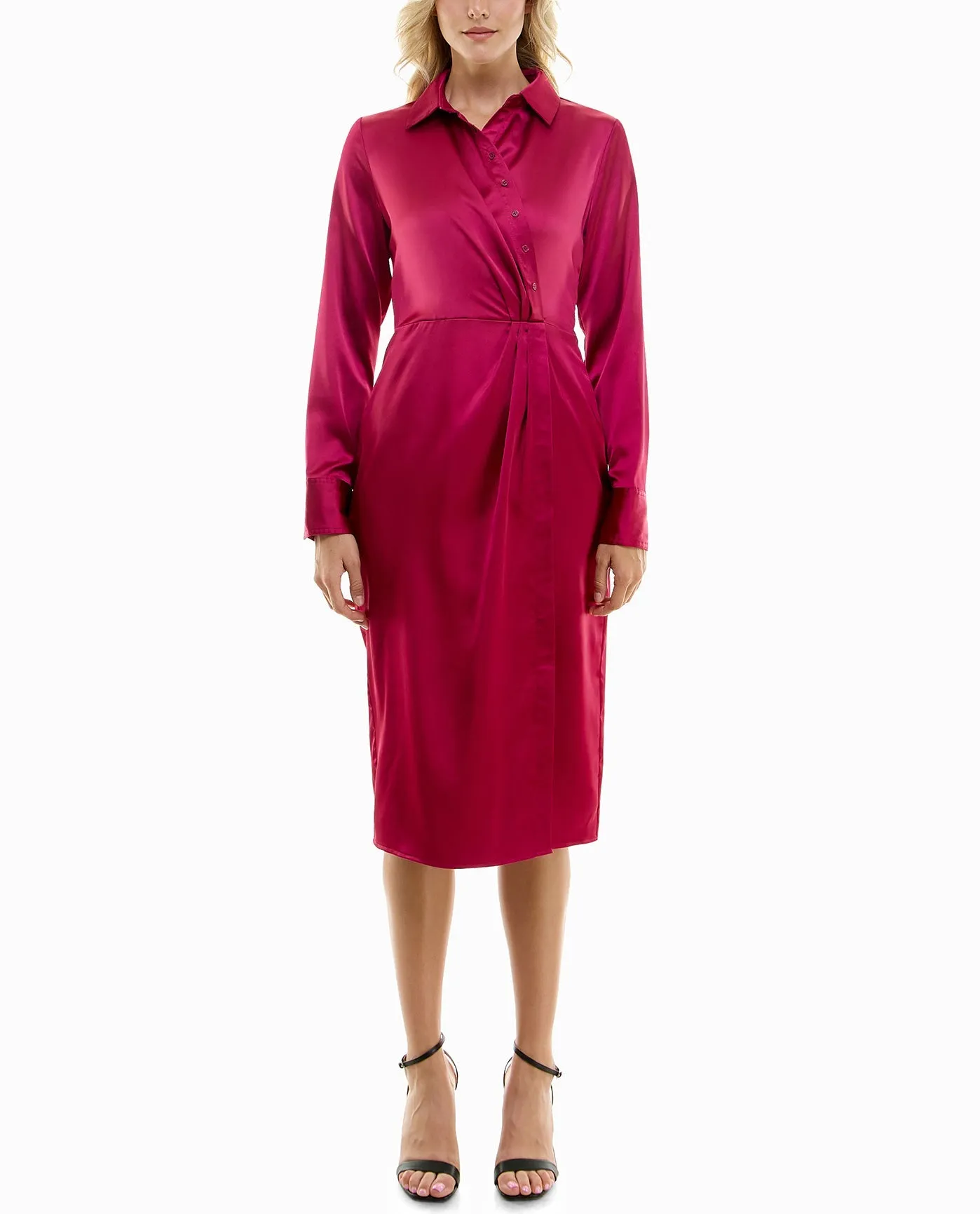 HOLLY STRETCH FAUX WRAP DRESS sold by Nicole Miller