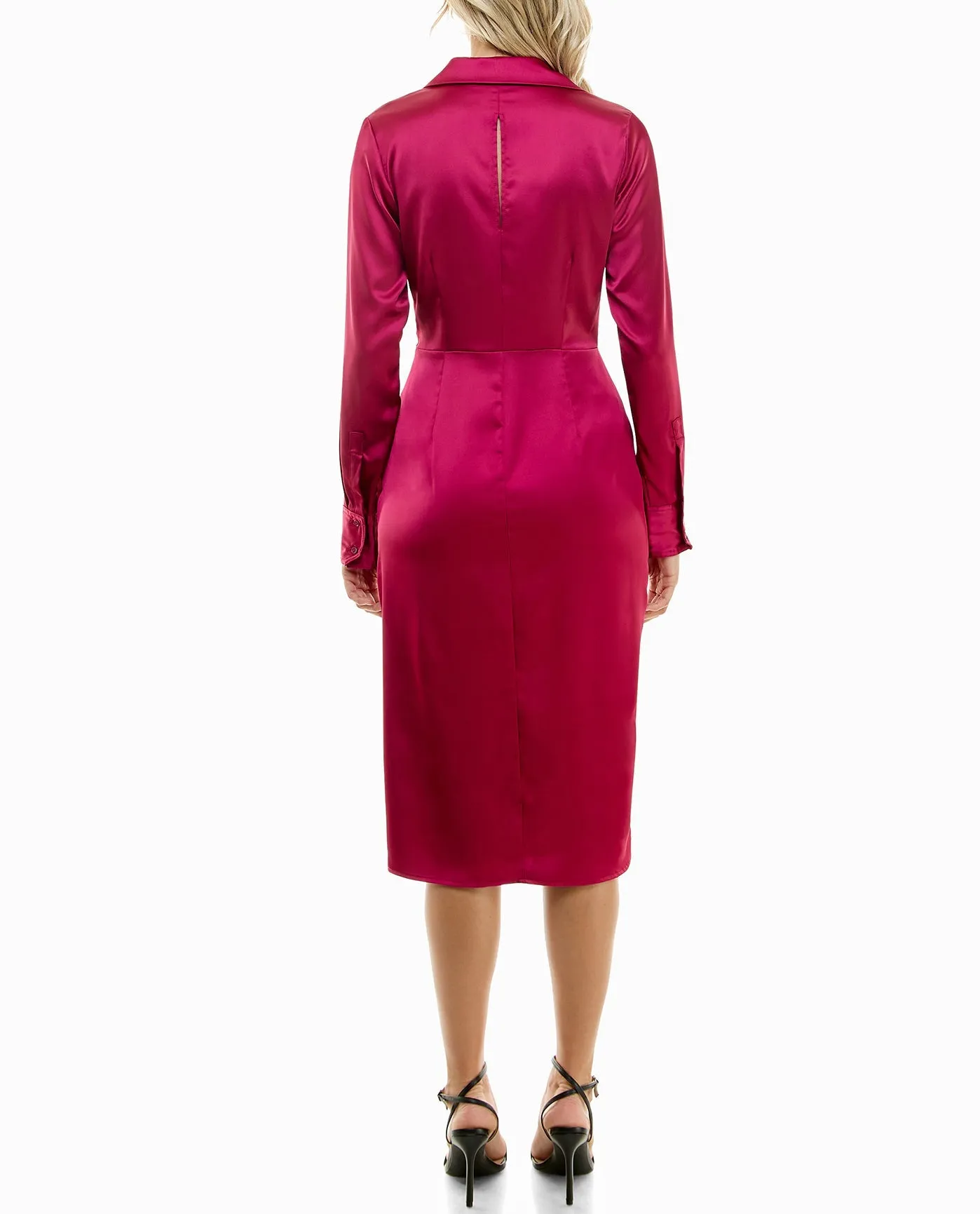 HOLLY STRETCH FAUX WRAP DRESS sold by Nicole Miller product image thumbnail 2