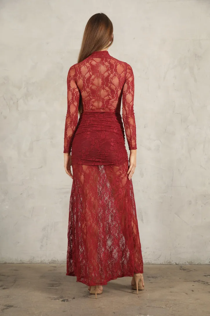 Drop Waist Lace Maxi sold by Nightcap product image thumbnail 5