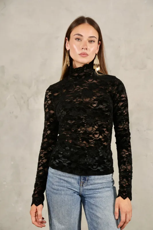 Ivy Lace Turtleneck made by Nightcap