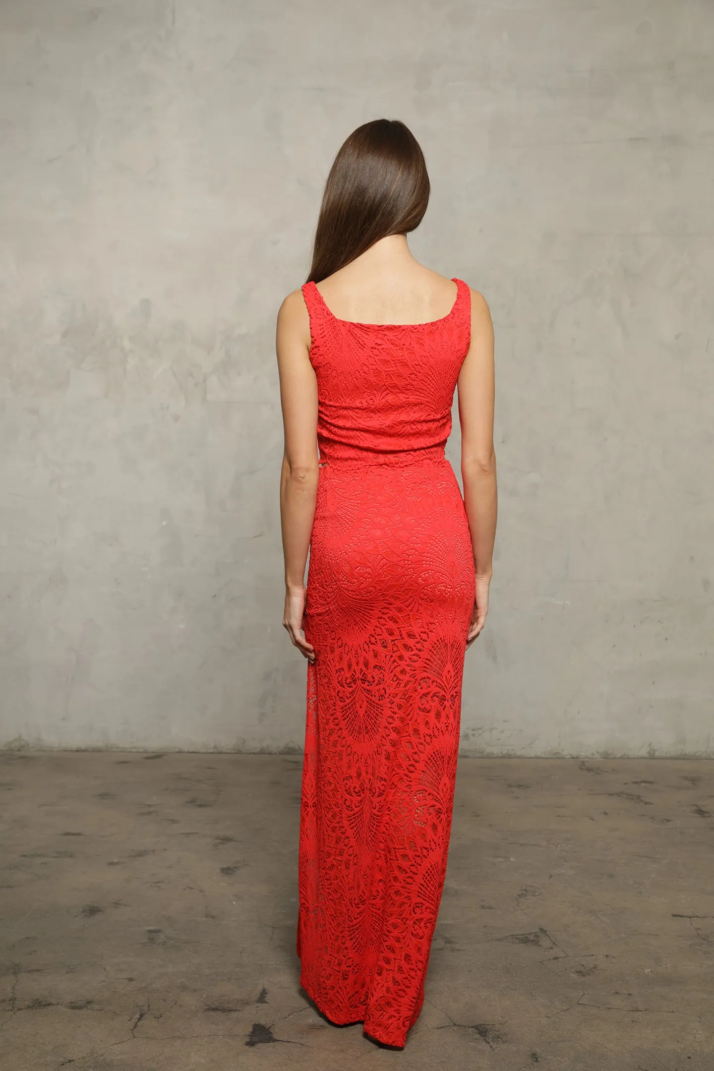High Slit Lace Maxi Skirt sold by Nightcap product image thumbnail 5