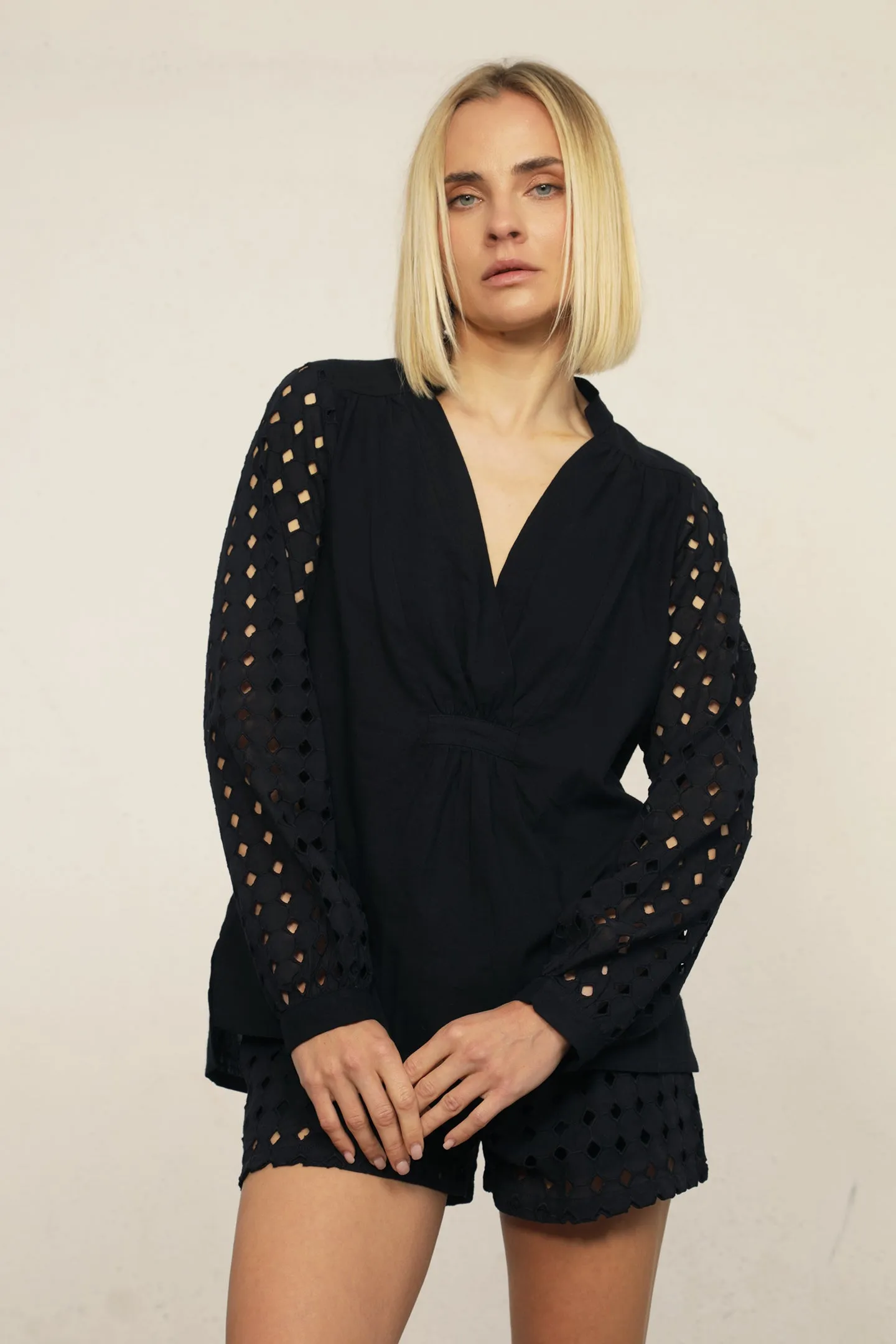 Costa Eyelet Blouse sold by Nightcap product image thumbnail 4