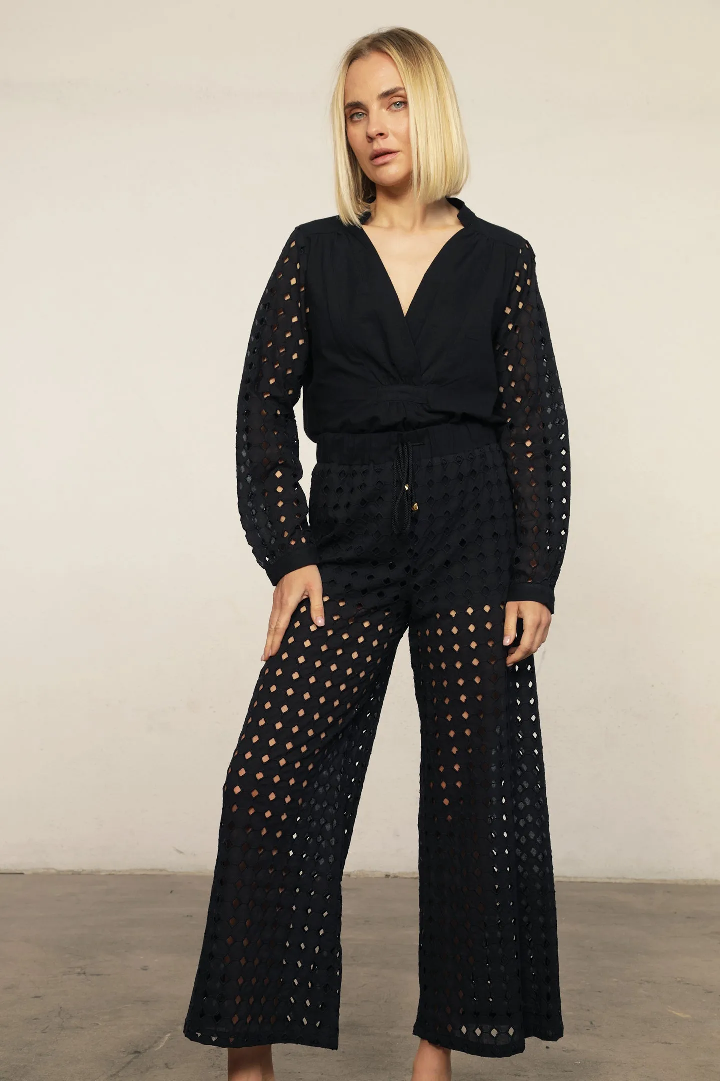 Costa Eyelet Blouse sold by Nightcap product image thumbnail 5