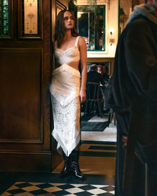 Lotus Lace Swim Maxi sold by Nightcap