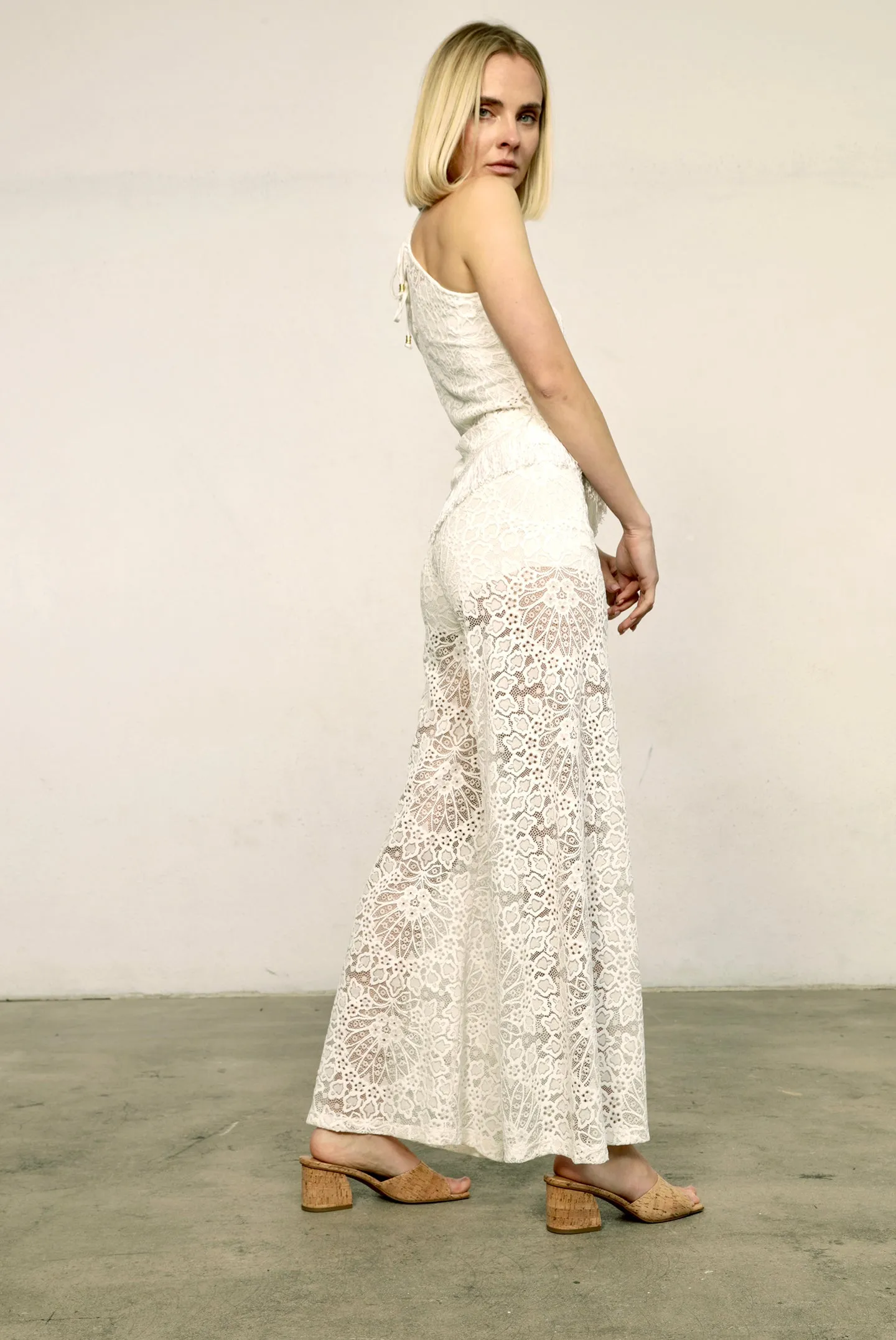 Lotus Lace Palazzo Pant sold by Nightcap product image thumbnail 3