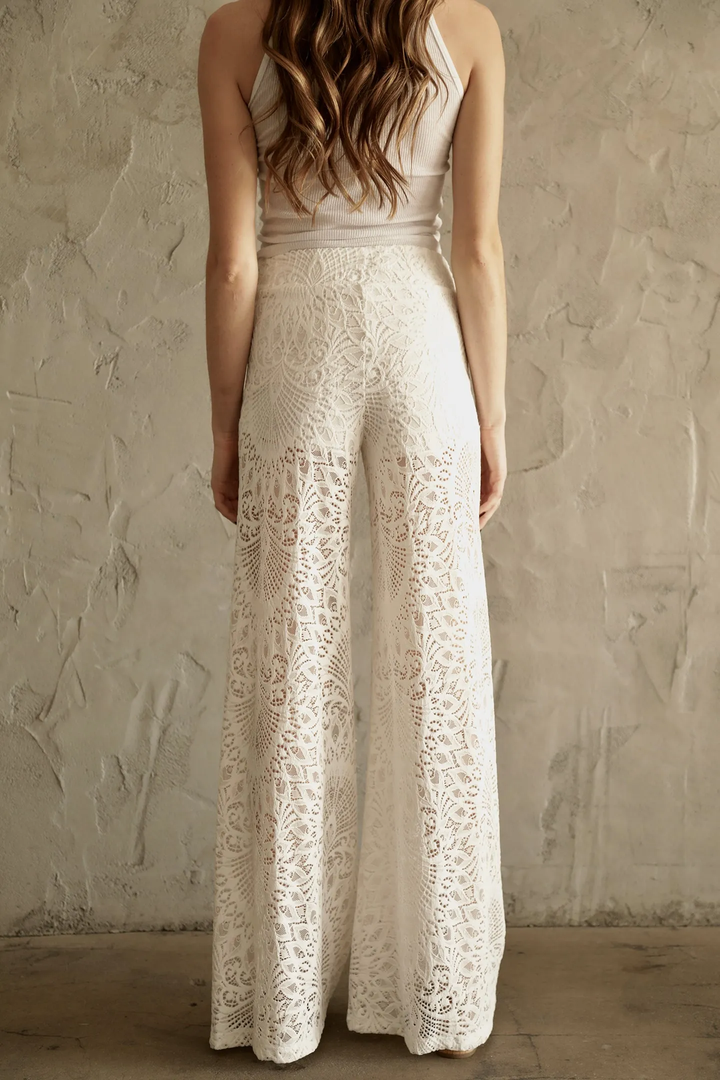 Lanai Lace Palazzo Pant sold by Nightcap product image thumbnail 4