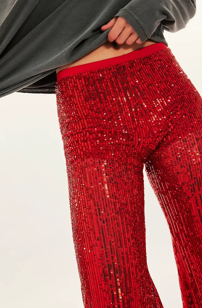 Solid Sequins Flare Pant sold by Nightcap product image thumbnail 2