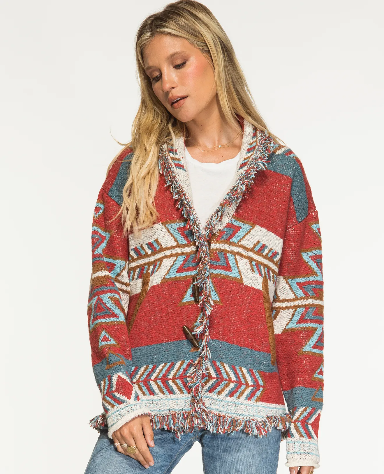 Aztec Arrow Cardigan sold by Nightcap