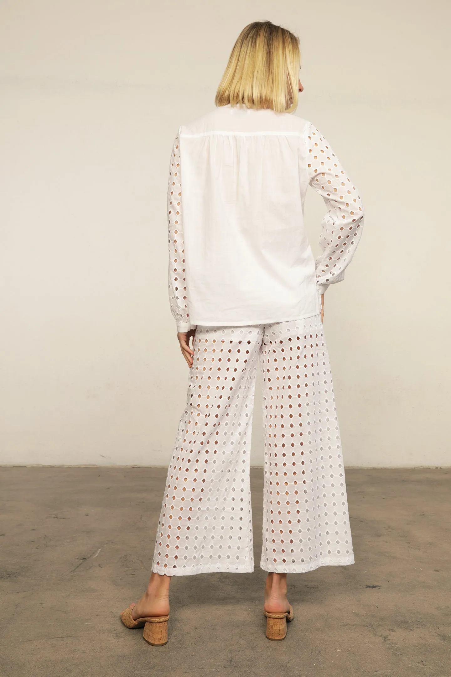Eyelet Costa Pant sold by Nightcap product image thumbnail 4
