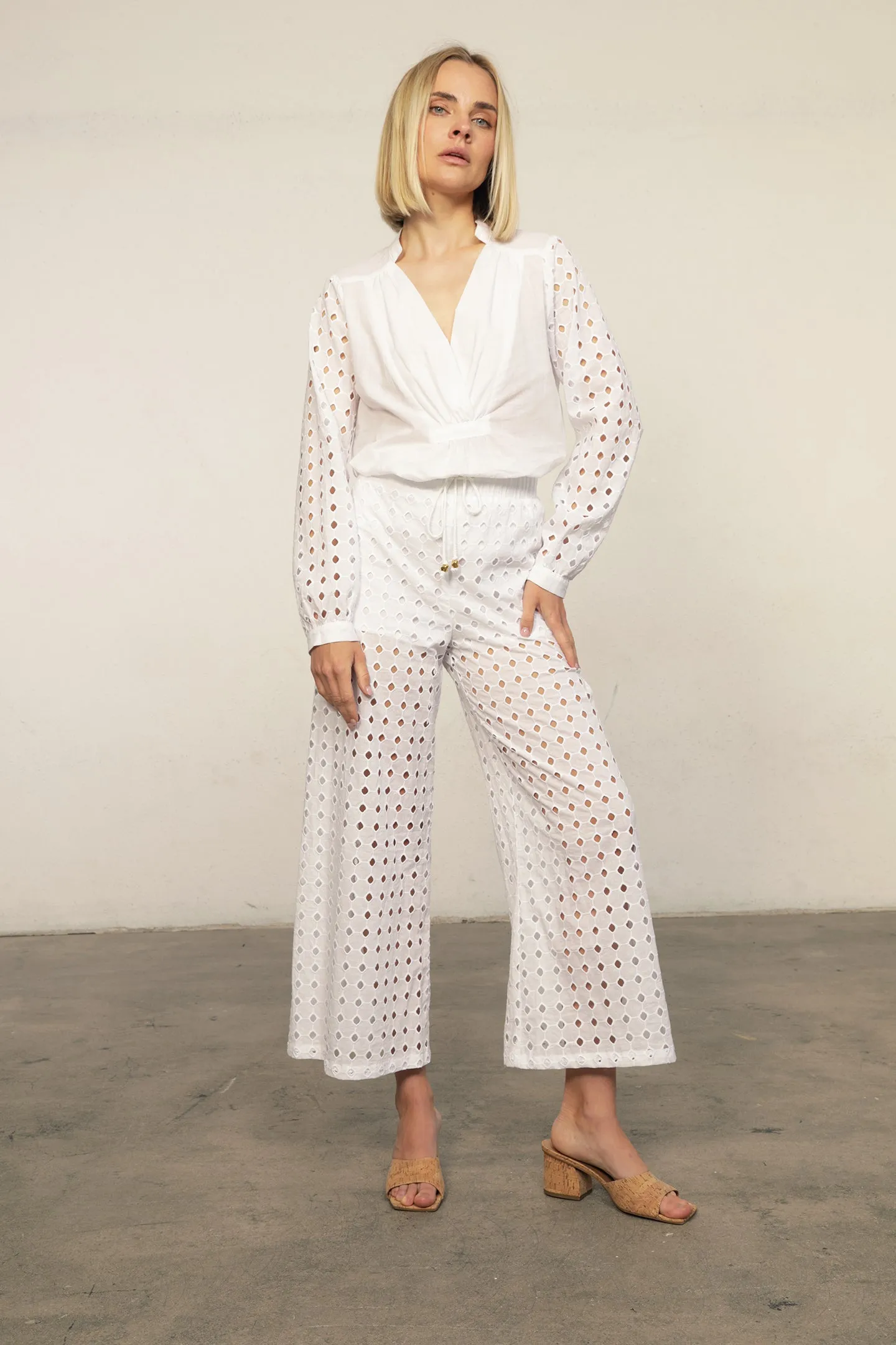 Eyelet Costa Pant sold by Nightcap product image thumbnail 3