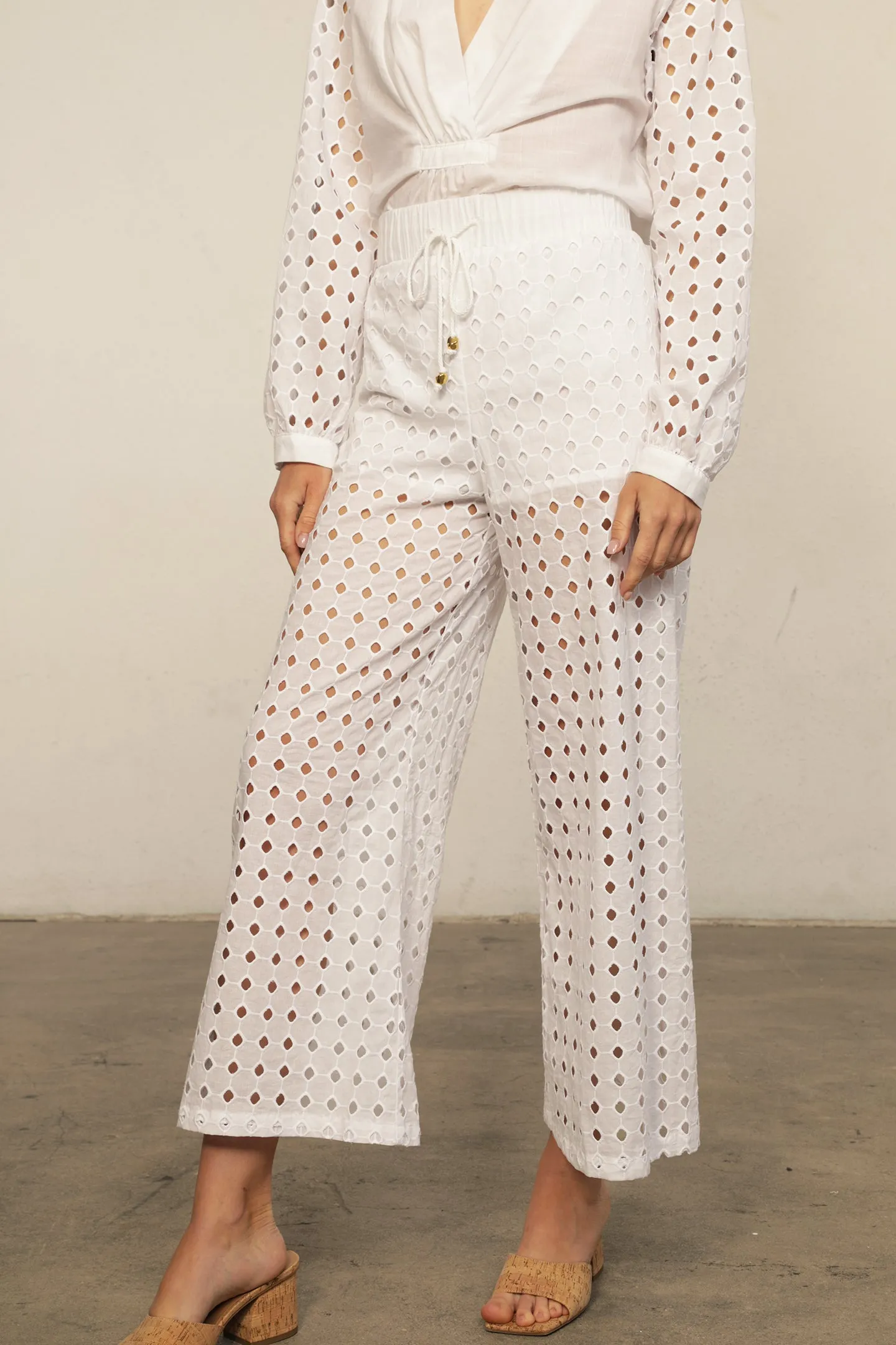 Eyelet Costa Pant sold by Nightcap product image thumbnail 2