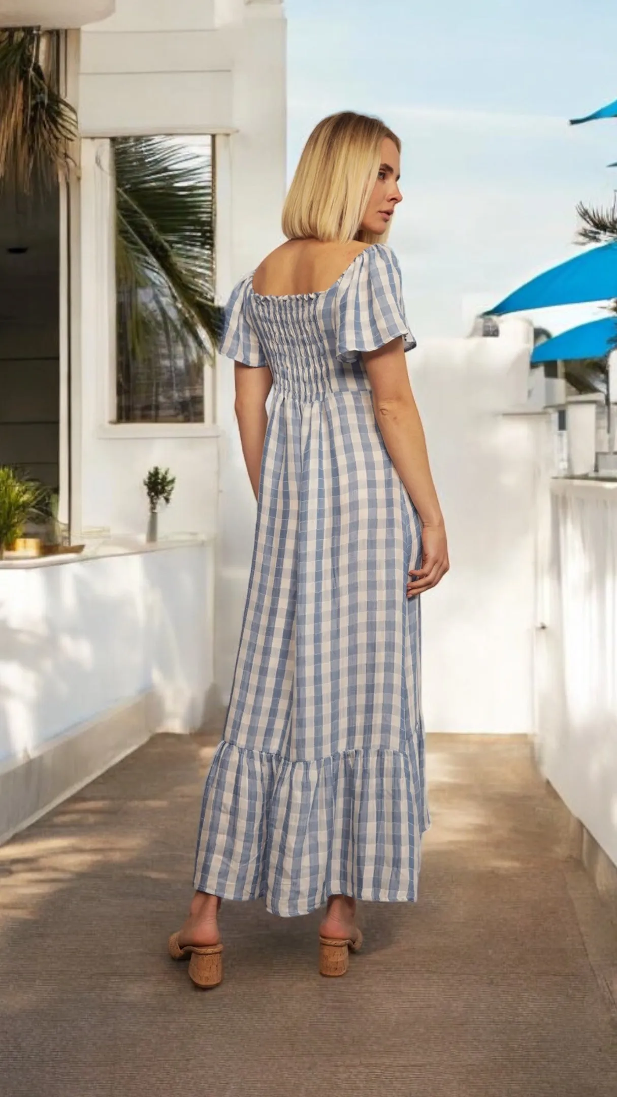Playa Plaid Maxi sold by Nightcap product image thumbnail 2