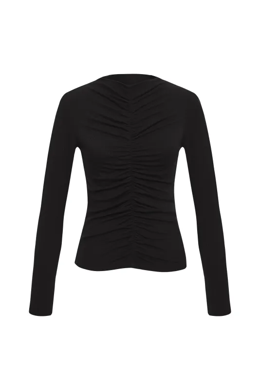 Ribbed Ruched Top sold by Nightcap