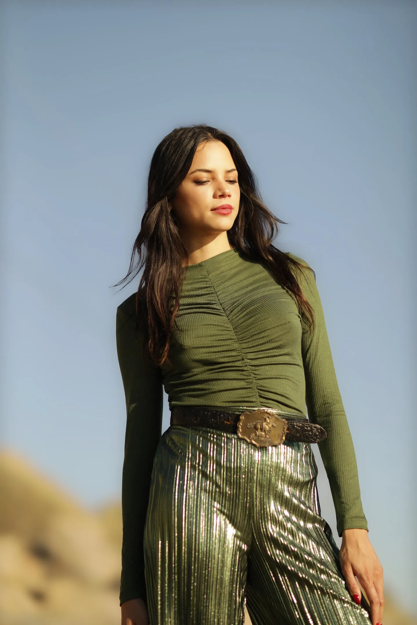 Ribbed Ruched Top sold by Nightcap product image thumbnail 2