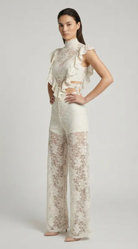 Le Fleur Lace Palazzo Pant sold by Nightcap