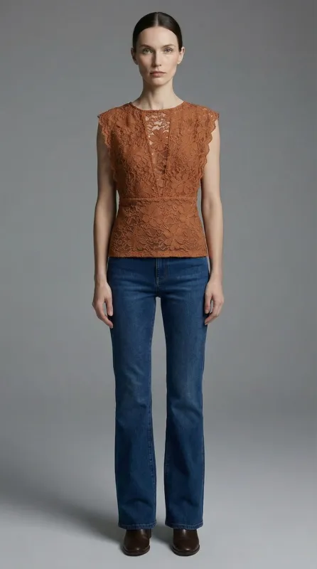 Caletto Lace Top sold by Nightcap