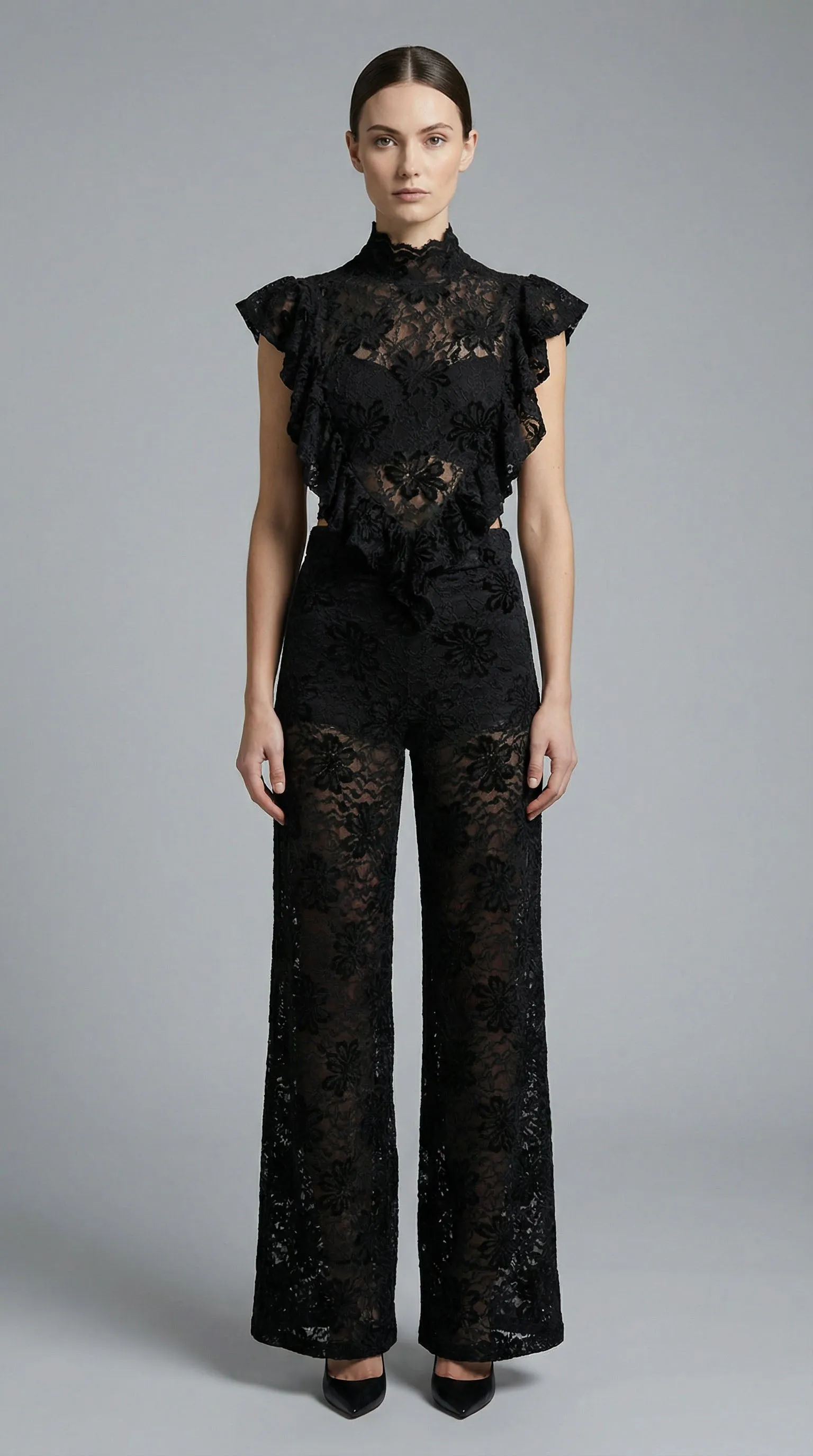 Le Fleur Lace Palazzo Pant sold by Nightcap product image thumbnail 2