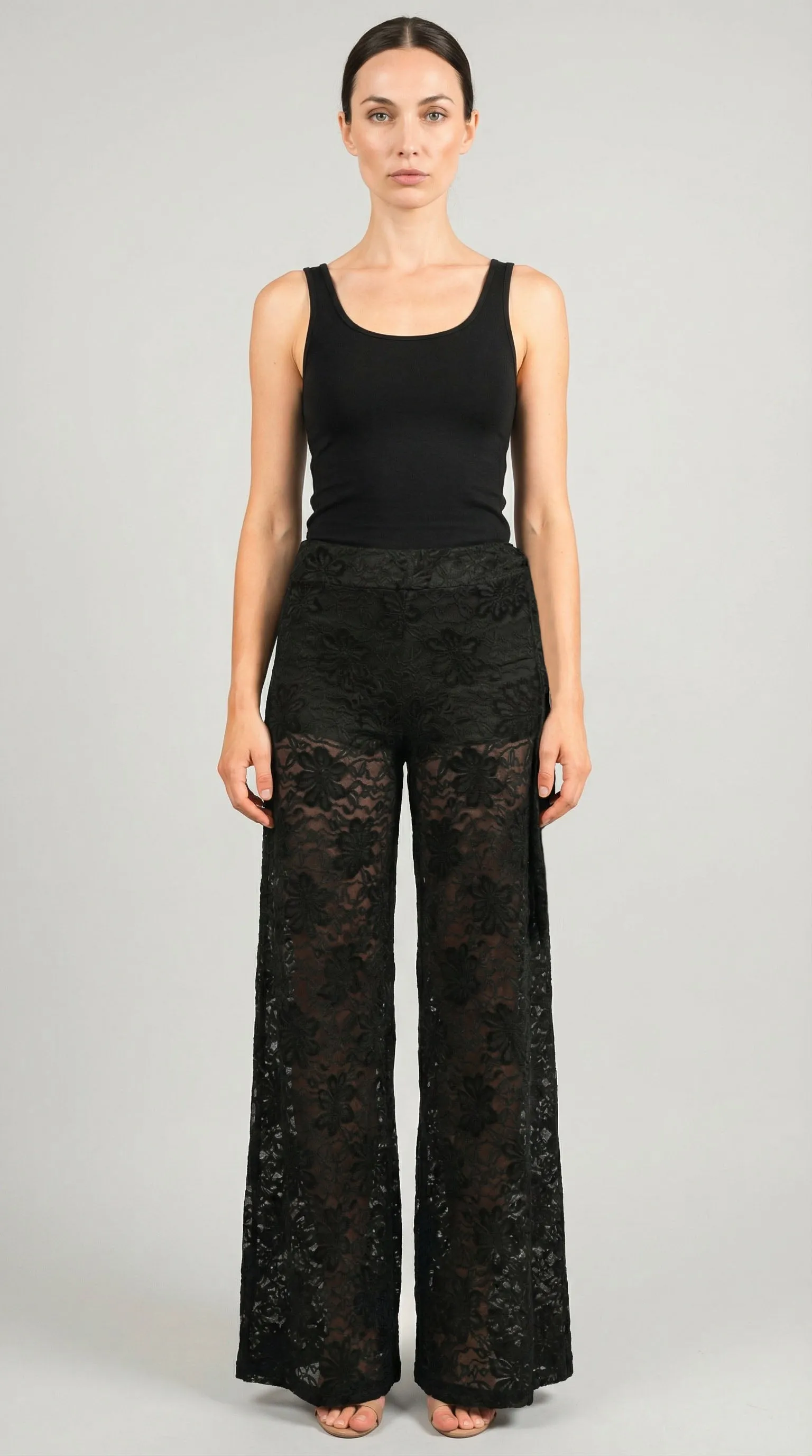 Le Fleur Lace Palazzo Pant sold by Nightcap