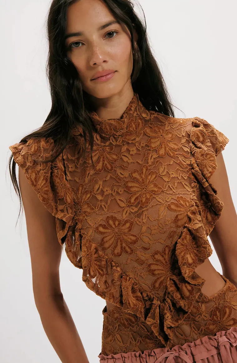 Lace Apron Bodysuit sold by Nightcap product image thumbnail 2